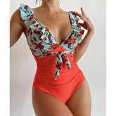 Monokini con volantes Kenzie